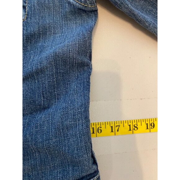 Express Precision Fit Denim Jacket Blue Classic Style Medium - Picture 9 of 11